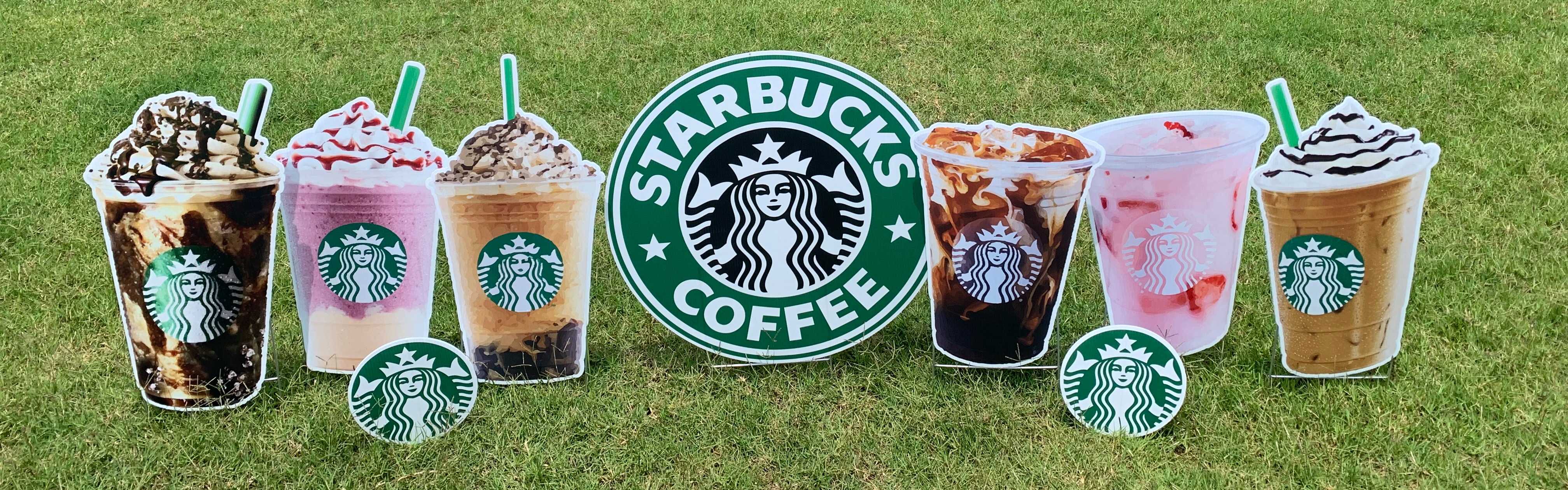 Yard card sign collection starbucks 