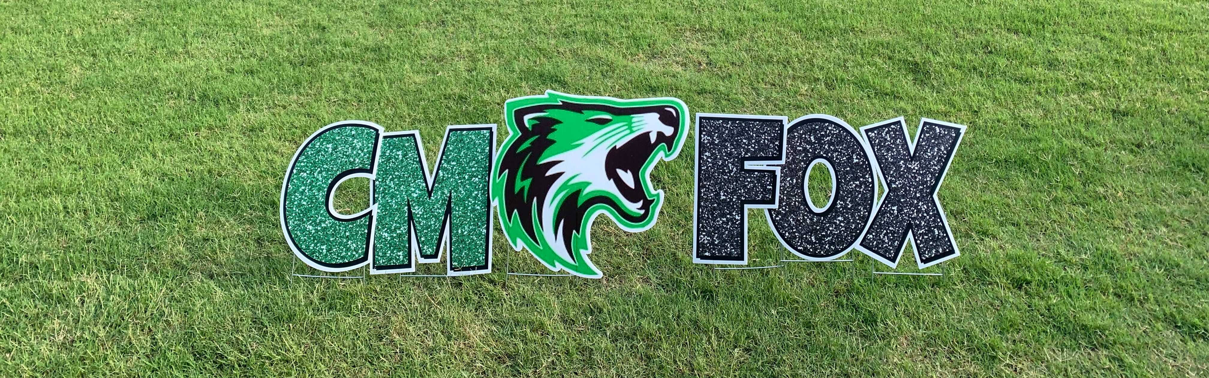 Yard card sign collection cm fox 