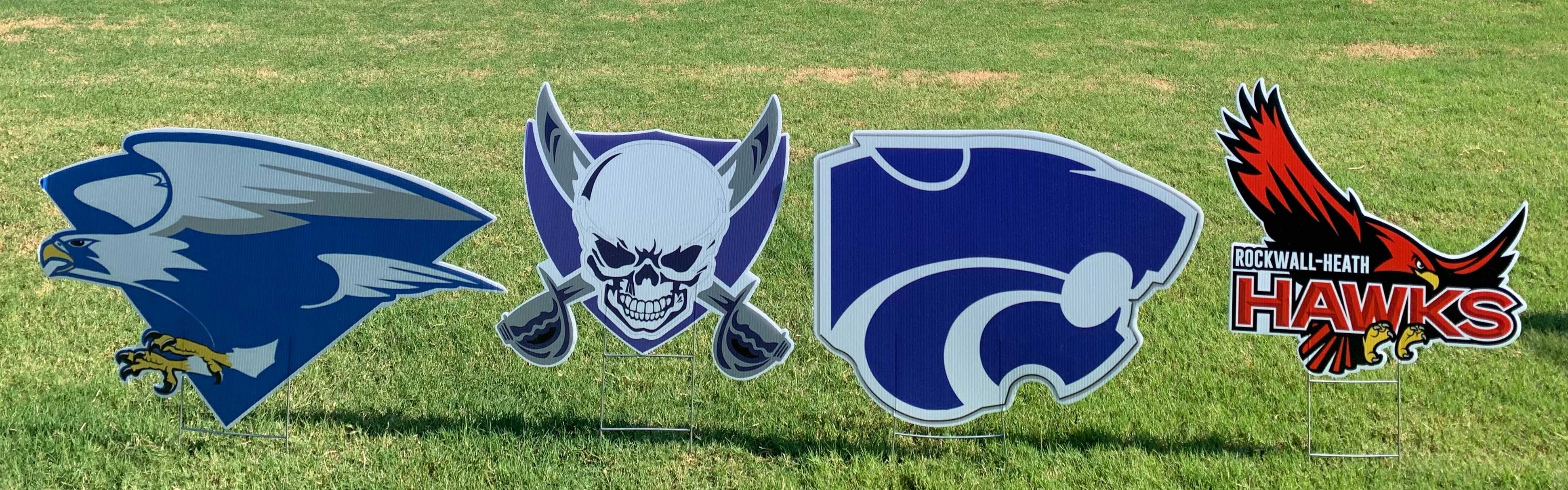 Yard card sign collection teams 