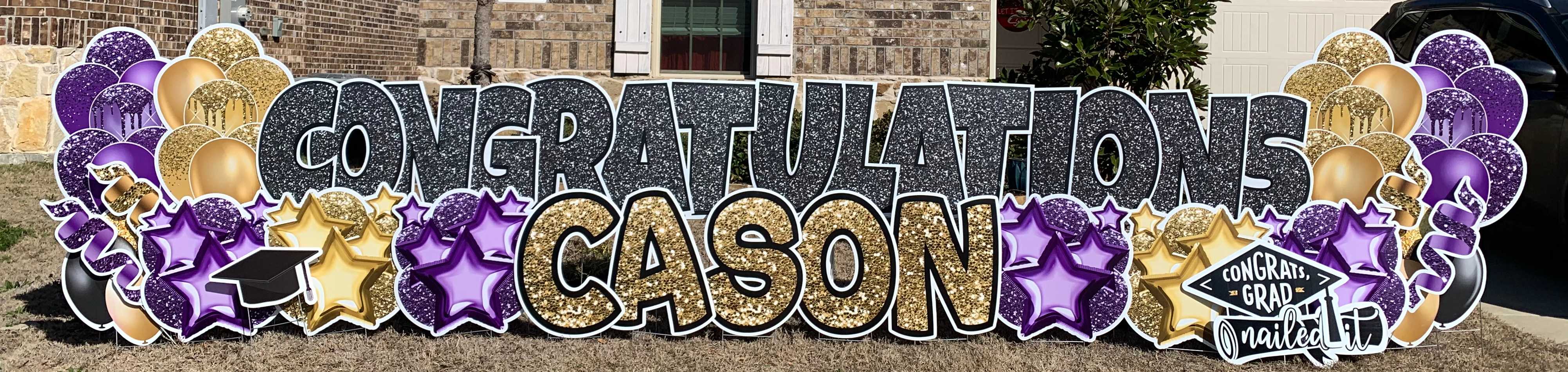 Yard card sign graduation congratulation cason 2 