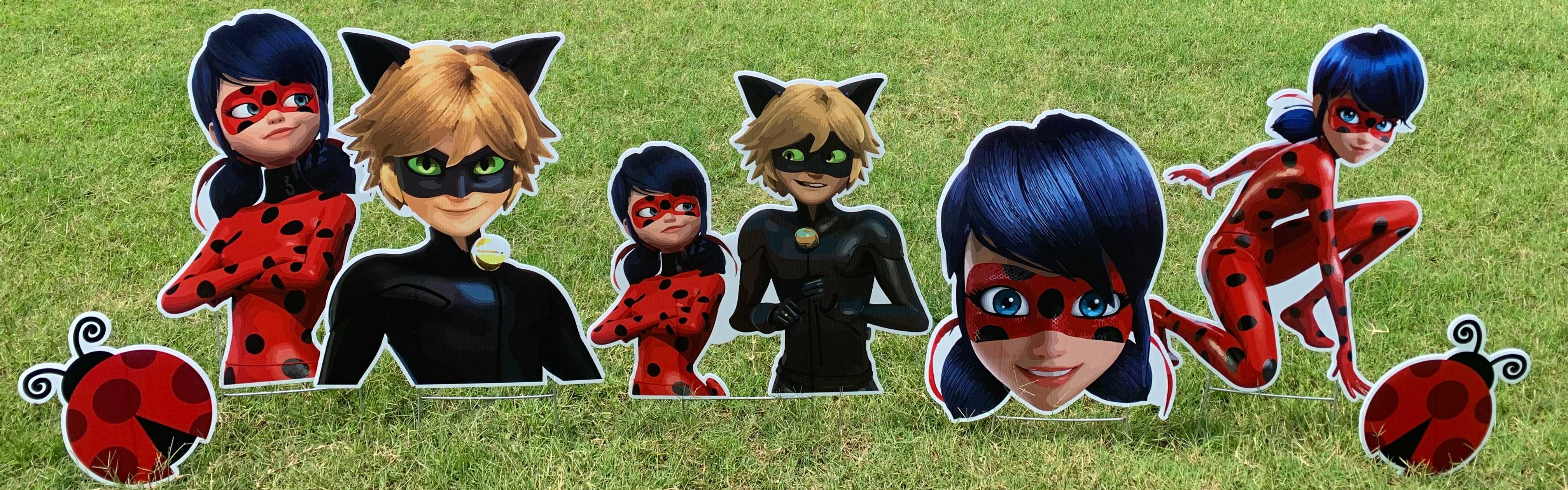 Yard card sign collection ladybug catnoir 